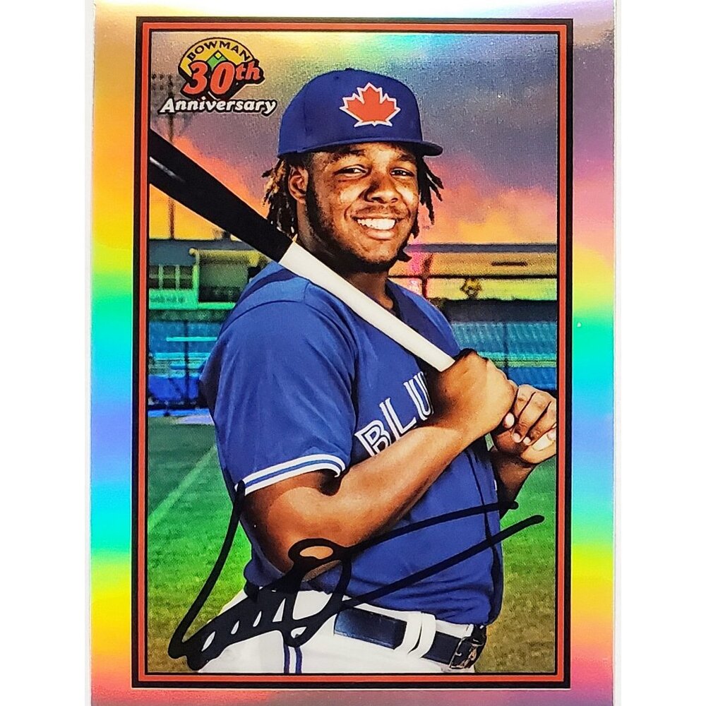 VLAD GUERRERO JR ROOKIE REFRACTOR 1989 RETRO 2019 BOWMAN CHROME #B30-VGJ TORONTO
